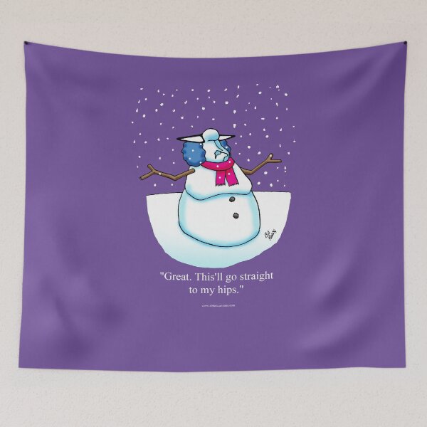 Item preview, Funny Christmas Holiday Snow Woman Cartoon T-Shirt designed and sold by abbottoons.