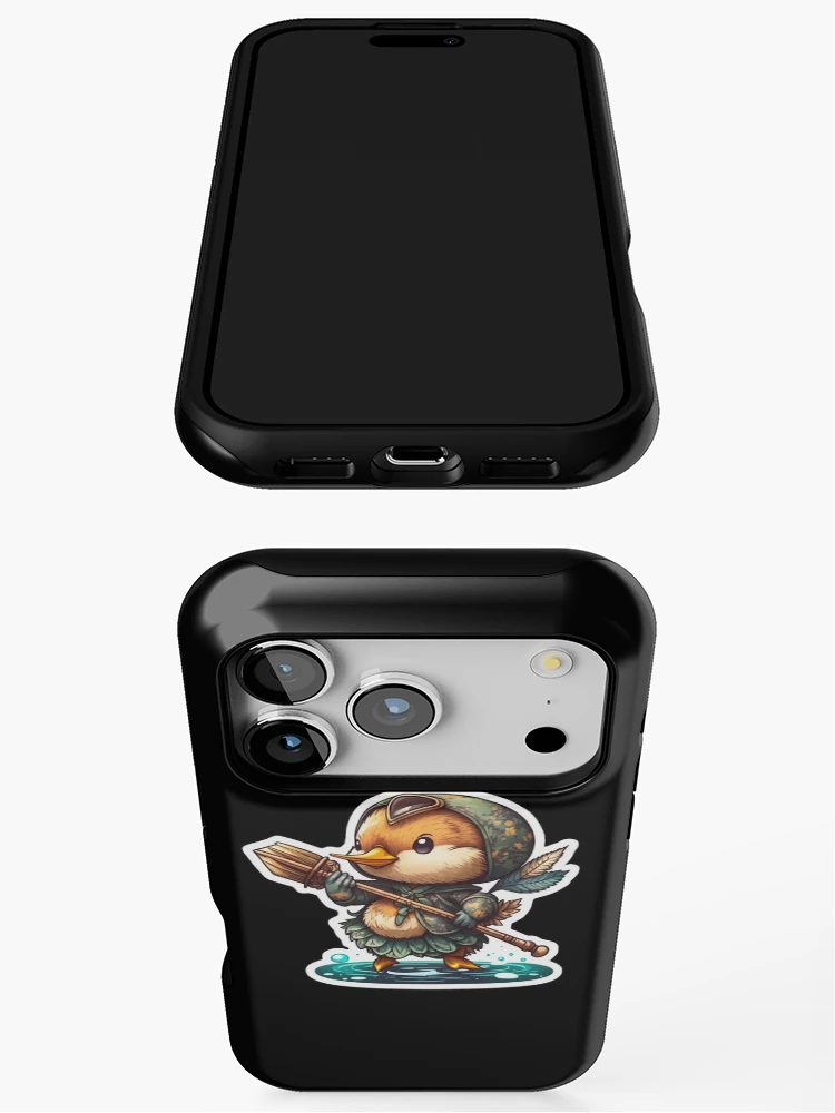 Thumbnail 3 of 4, iPhone Case, Duck Rowing Sticker designed and sold by Cute Critters Stickers.