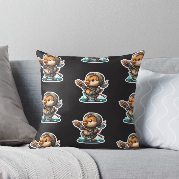 Item preview, Duck Rowing Sticker designed and sold by Cute Critters Stickers.