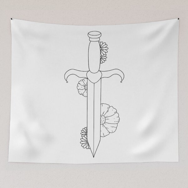 Item preview, Floral dagger designed and sold by Melville-Magic.