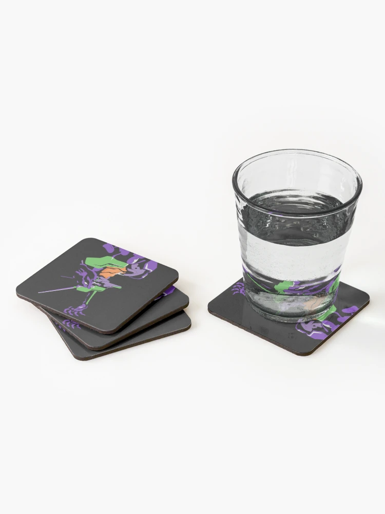 Thumbnail 2 of 5, Coasters (Set of 4), Eva 01 designed and sold by Sakuga Drip.