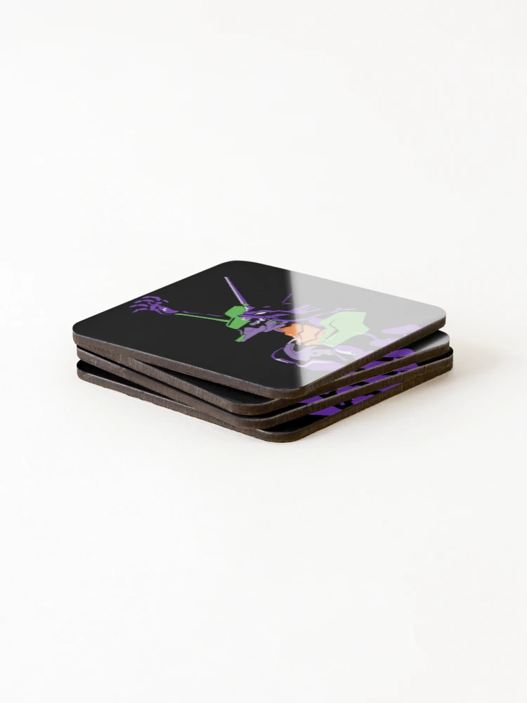Thumbnail 4 of 5, Coasters (Set of 4), Eva 01 designed and sold by Sakuga Drip.