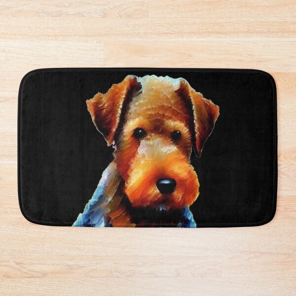 Item preview, Airedale Terrier - Black Background designed and sold by ArtistsQuest.