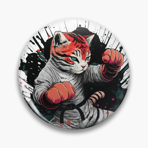 Item preview, The Karate cat design is perfect for the person who loves cats and karate designed and sold by STDesign⭐⭐⭐⭐⭐.