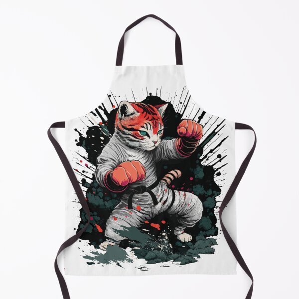 Item preview, The Karate cat design is perfect for the person who loves cats and karate designed and sold by STDesign⭐⭐⭐⭐⭐.