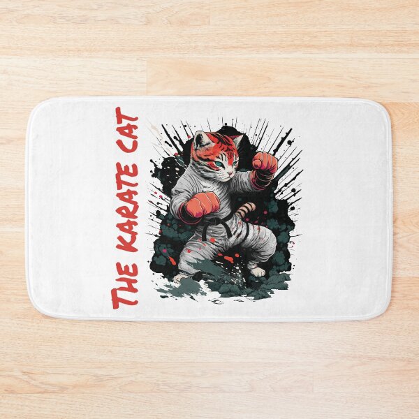 Item preview, The Karate cat design is perfect for the person who loves cats and karate designed and sold by STDesign⭐⭐⭐⭐⭐.