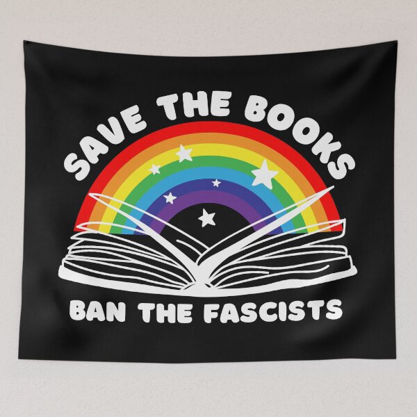 Item preview, Fight Censorship in Schools | Save the Books | Ban the Fascists | LGBTQIA+ Student Rights | LGBTQ+ Rights designed and sold by CtrlZDigitalD.