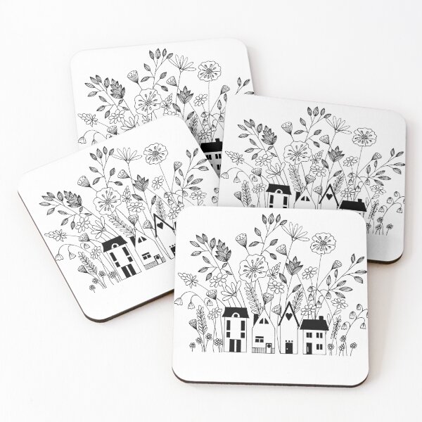 Item preview, Tiny houses in the flowers designed and sold by DianaGuy.