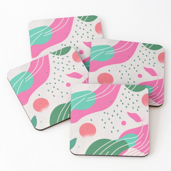 Item preview, Abstract Plants Art Retro Pastel Vintage designed and sold by PinkNomad.