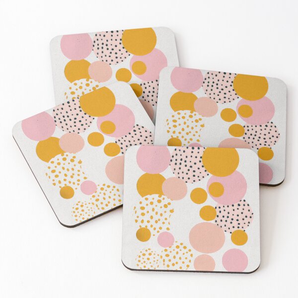 Item preview, Abstract Polka Dot Circles Art Retro Pastel Vintage designed and sold by PinkNomad.