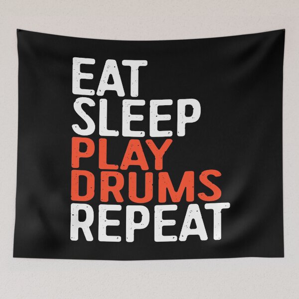 Item preview, Eat Sleep Play Drums Repeat designed and sold by deepstone.