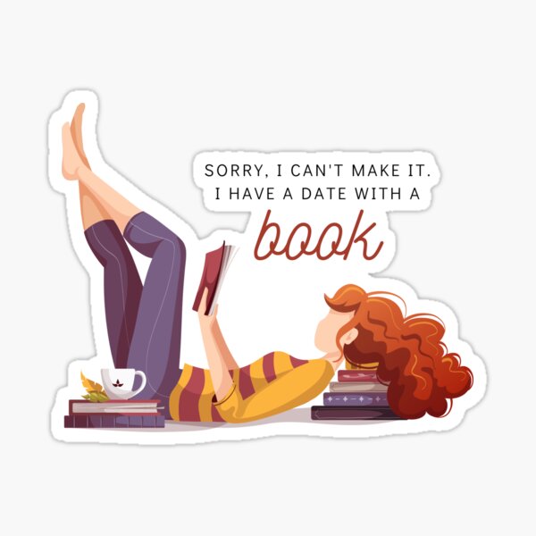 Date With A Book Sticker