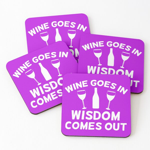 Item preview, Wine Goes in Wisdom Comes Out, Wine Quote, Drinking Quote, Wine Sayings designed and sold by DesignHouse07.