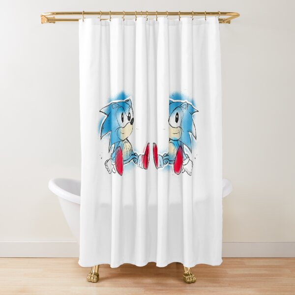 Blue Hedgehog  Shower Curtain
