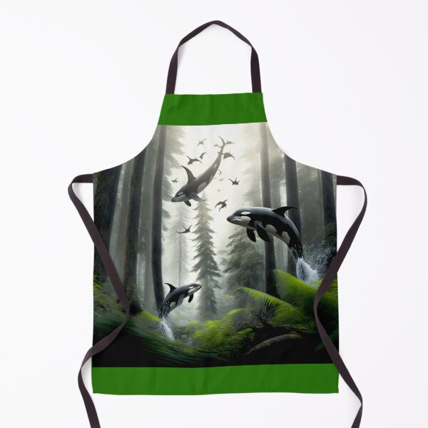 Artikelvorschau, Orca-Wale, die in einem Wald schwimmen entworfen und verkauft von Chiron WADE.