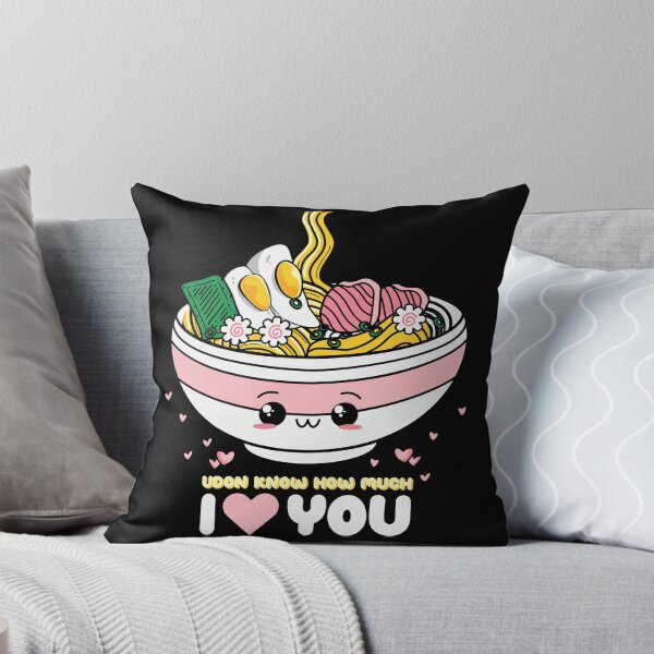 Aperçu de l'œuvre Udon sais combien je t'aime | T-shirt drôle de Saint-Valentin créée et vendue par Nfty-Planet01.