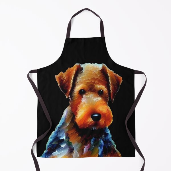 Item preview, Airedale Terrier - Black Background designed and sold by ArtistsQuest.