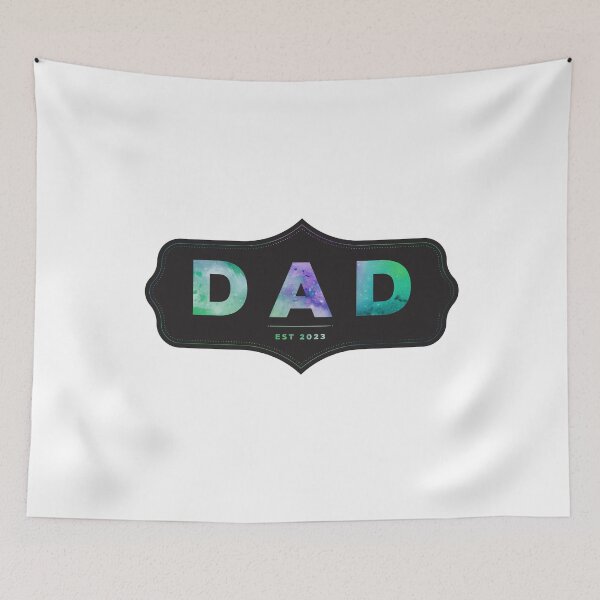 Item preview, Colorful Dad Established 2023 designed and sold by MuggyandMo.