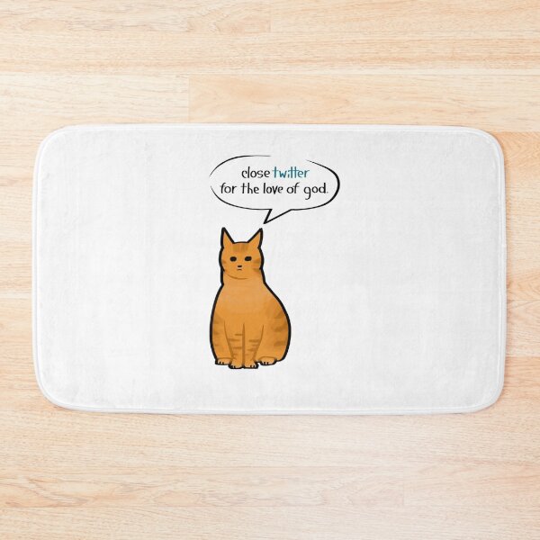 Item preview, Close twitter for the love of god meme cat designed and sold by farofael.