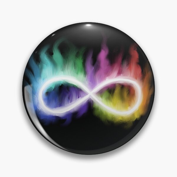 Item preview, Neurodiversity infinity symbol - fire designed and sold by Strudledoodledo.