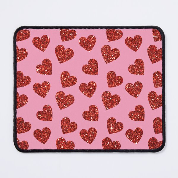 Item preview, Glitter Viva Magenta Heart Pattern on Pink Seamless Pattern designed and sold by ClaudiaFlores.