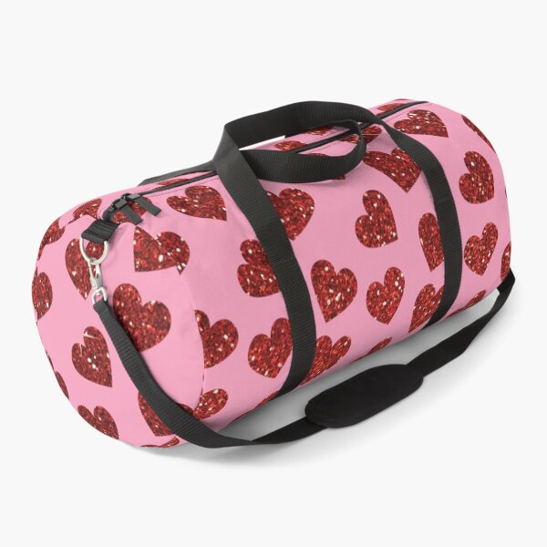 Item preview, Glitter Viva Magenta Heart Pattern on Pink Seamless Pattern designed and sold by ClaudiaFlores.