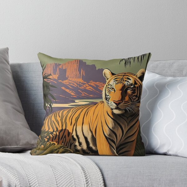 Item preview, Bangladesh Tiger Vintage Travel Art Poster designed and sold by OldTravelArt.