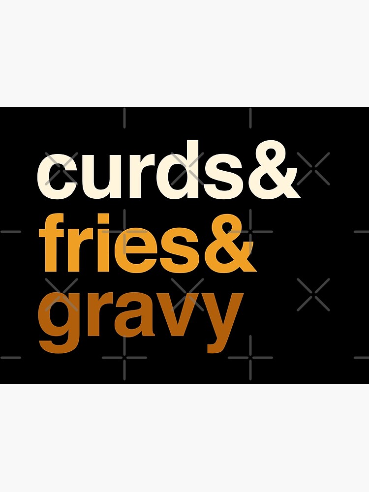 Disover Deconstructed Poutine: Curds & fries & gravy - Foods of the World - Canada Premium Matte Vertical Poster