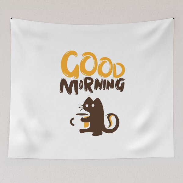Item preview, Cute Funny Coffee Lover Good  Morning Kitten designed and sold by VIKING  PROJECT.