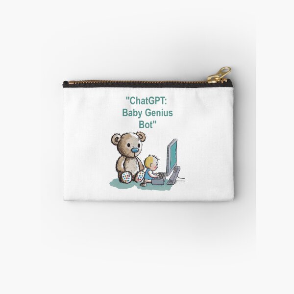 Item preview, Funny Joke "ChatGPT: The Baby Genius Bot - A Hilarious Watercolor Cartoon for the Tech-Savvy Child-Lover" designed and sold by The Commitment.