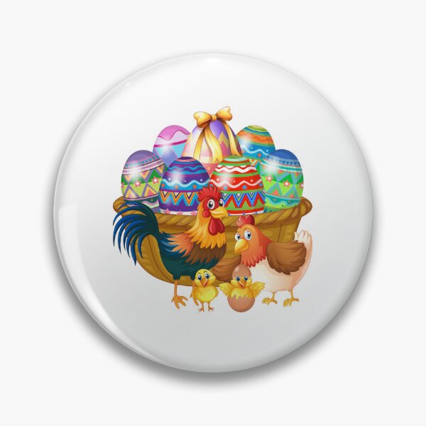 Item preview, Easter Egg Basket and Chicken designed and sold by silviaol.