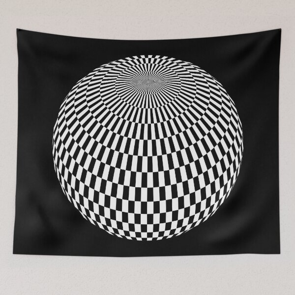 Item preview, Circled Optical Illusion - White version #18 designed and sold by DaveDanchuk.