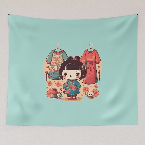 Item preview, Chinese Traditional Costumes with a Timeless Cute Charm designed and sold by ultra-cute.