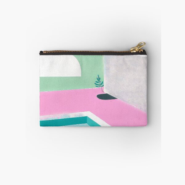 Item preview, Mediterranean Pool View Art Retro Pastel Vintage designed and sold by PinkNomad.