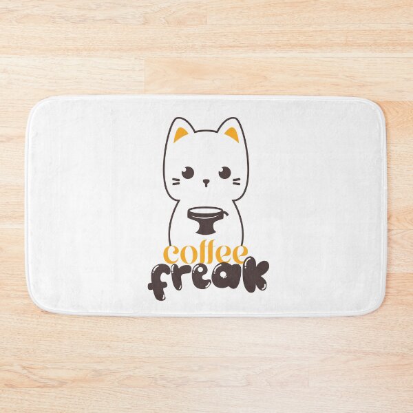 Item preview, Cute Funny Coffee Lover Kitten Coffee Freak designed and sold by VIKING  PROJECT.