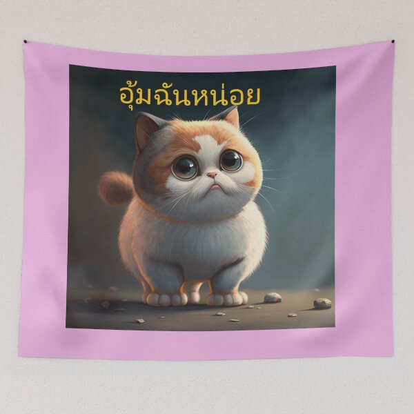 Item preview, cute cat designed and sold by publicidaddig.