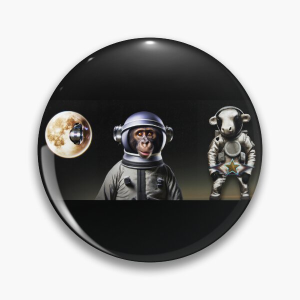 Item preview, monkey and sheep in space  designed and sold by Drop Art.