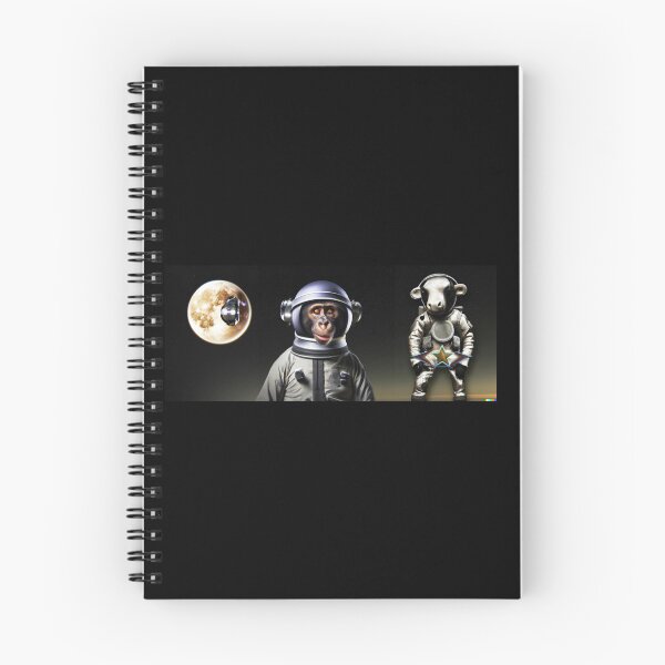 Item preview, monkey and sheep in space  designed and sold by Drop Art.