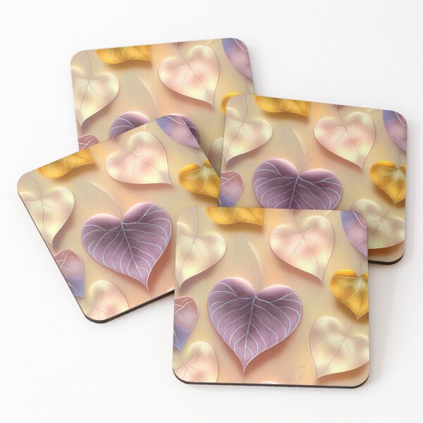 Item preview, Array of translucent fall leaves shaped as hearts - Valentines theme ! designed and sold by UmagineArts.