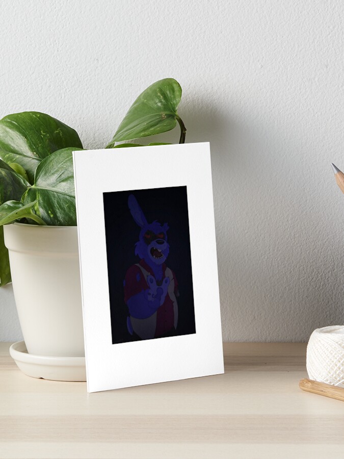 FNAF Glamrock Bonnie V2 5x7in Art Print 