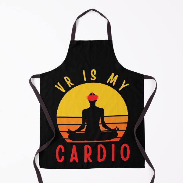Item preview, VR Is My Cardio Meditation Virtual Reality Exercise Meditating Yoga Pose designed and sold by DadJokeDescript.
