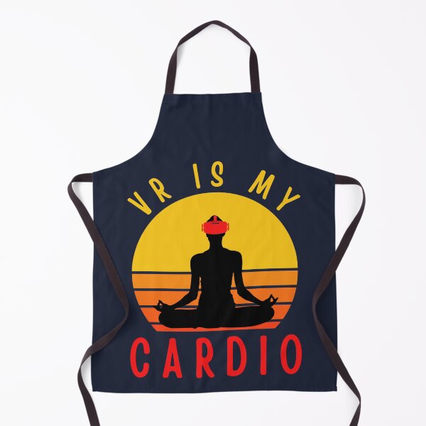 Item preview, VR Is My Cardio Meditation Virtual Reality Exercise Meditating Yoga Pose designed and sold by DadJokeDescript.