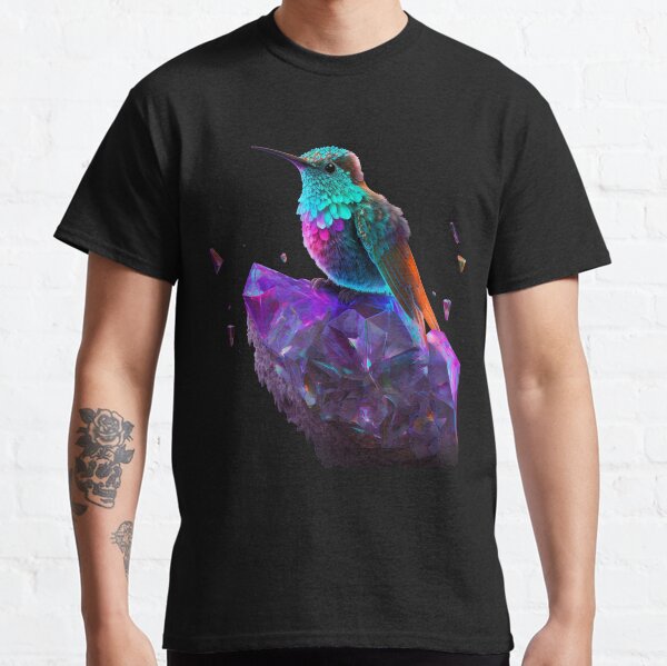 Item preview, Psychedelic Hummingbird and Space Crystals designed and sold by SCHummingbirds.