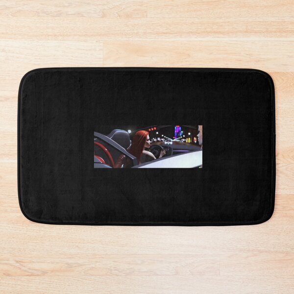 Item preview, 3D render of a beautiful woman in a sports car driving around town at night  designed and sold by Drop Art.