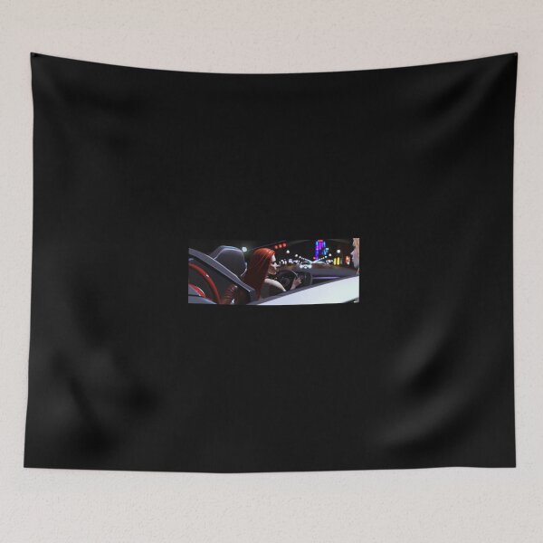 Item preview, 3D render of a beautiful woman in a sports car driving around town at night  designed and sold by Drop Art.