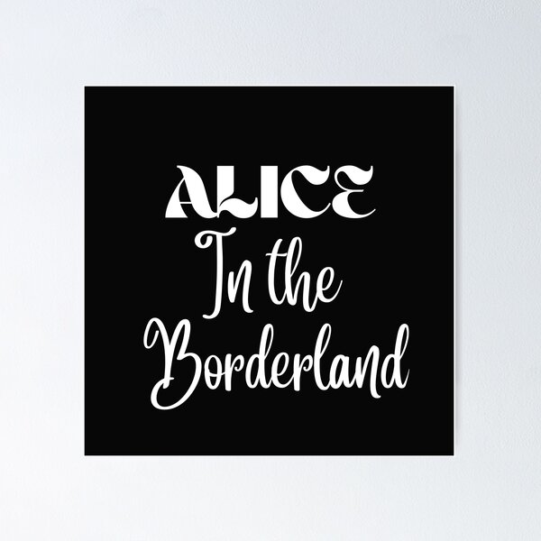 Item preview, Vintage Alice in the borderland White Bold typography  designed and sold by garniturex.