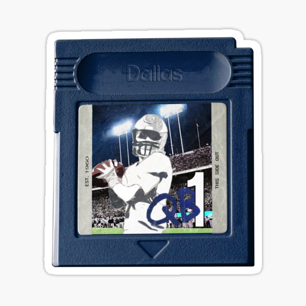 Dak Prescott Jersey Blue Sticker for Sale by Tate Breeland