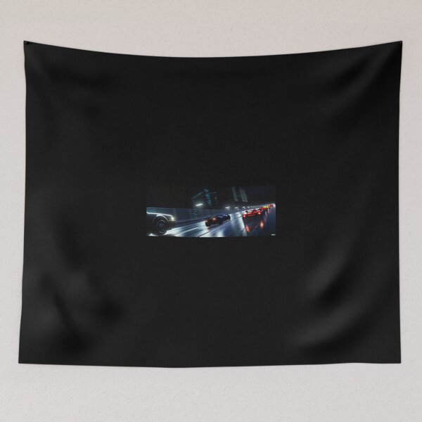 Item preview, 3D render of beautiful sports auto race on highway at night  designed and sold by Drop Art.