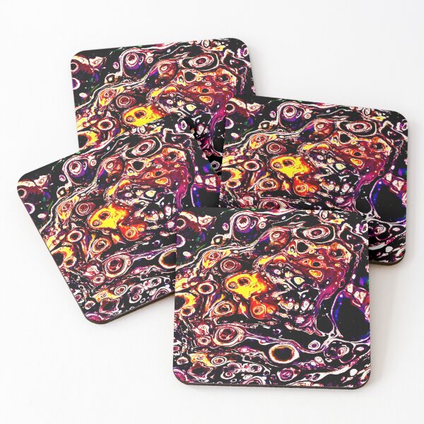 Item preview, Colorful space Abstract pour designed and sold by baksuart.