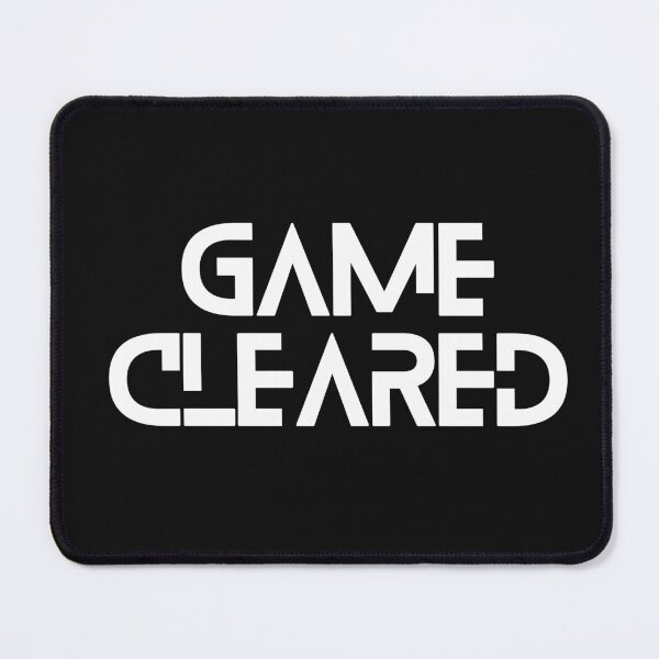 Item preview, Vintage Game Cleared White Bold Typography  designed and sold by garniturex.